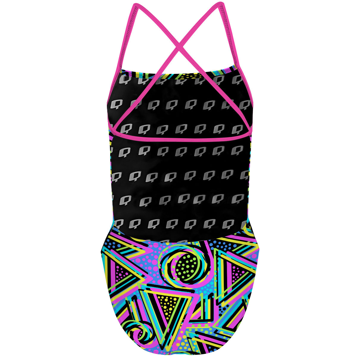 Purple 80s - "X" Back Swimsuit