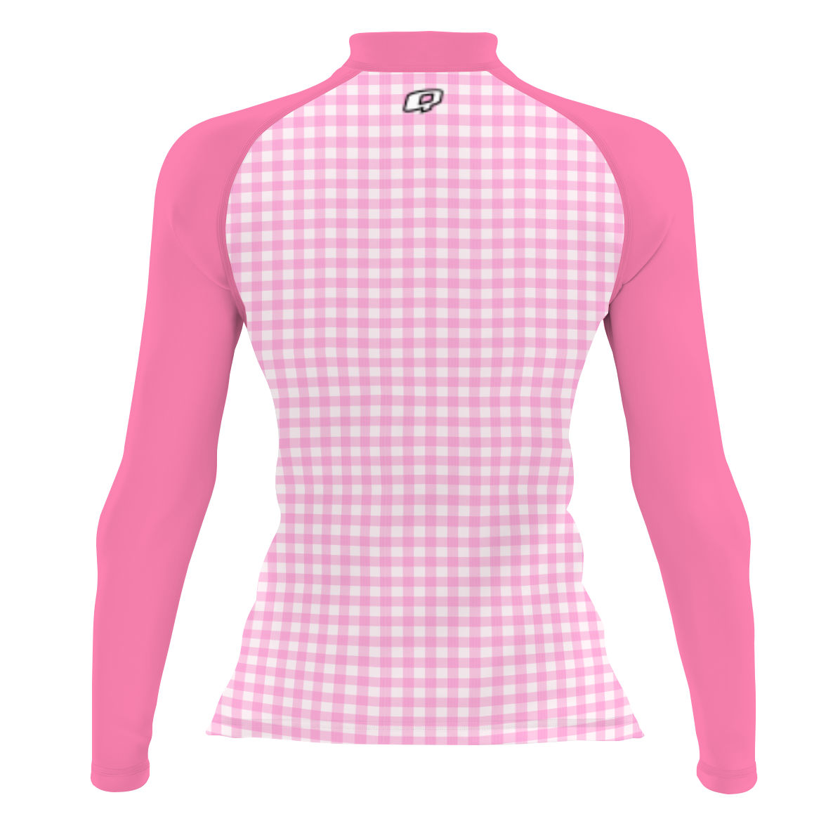 Pink Plaid - Women's Surf UPF50+ Long Sleeve Rash Guard