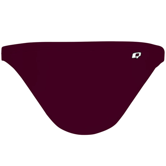 Burgundy Solid - Tieback Bikini Bottom