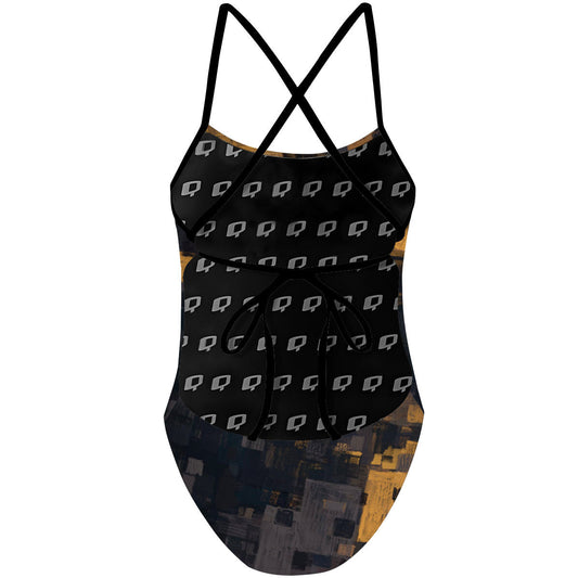 Black Gold - Tieback One Piece Swimsuit