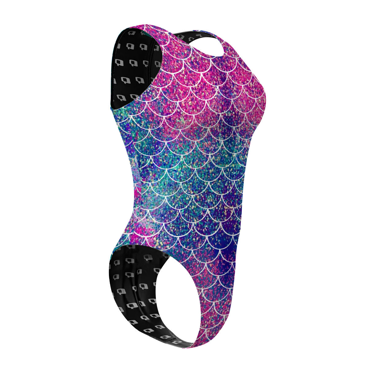 Mermaid Scales - Women Waterpolo Swimsuit Cheeky Cut