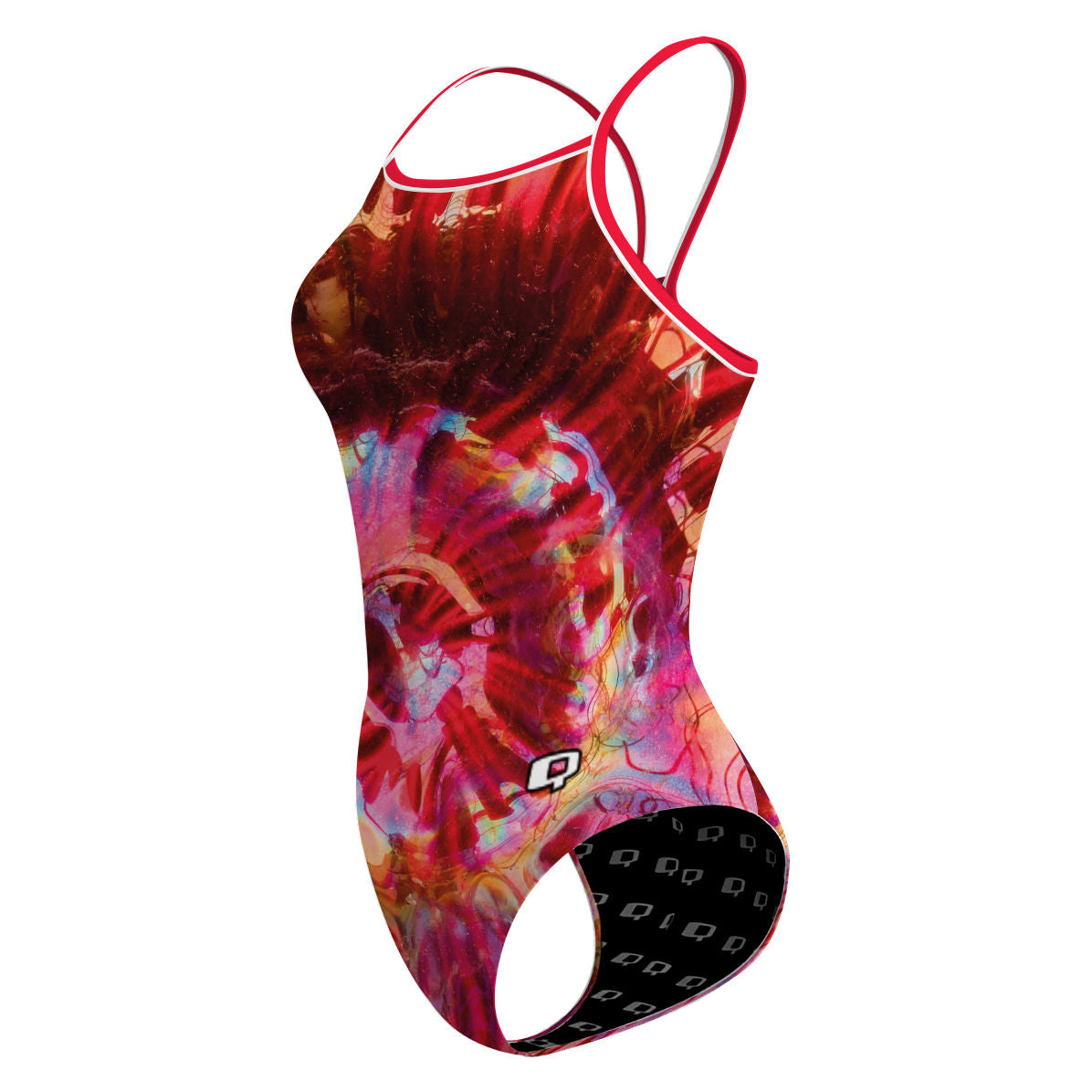 Spring Ripple - Skinny Strap Swimsuit