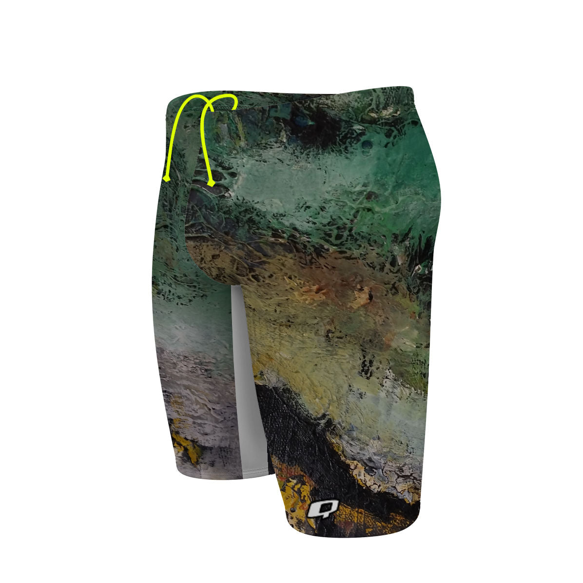 Green Oil On Canvas - Jammer Swimsuit