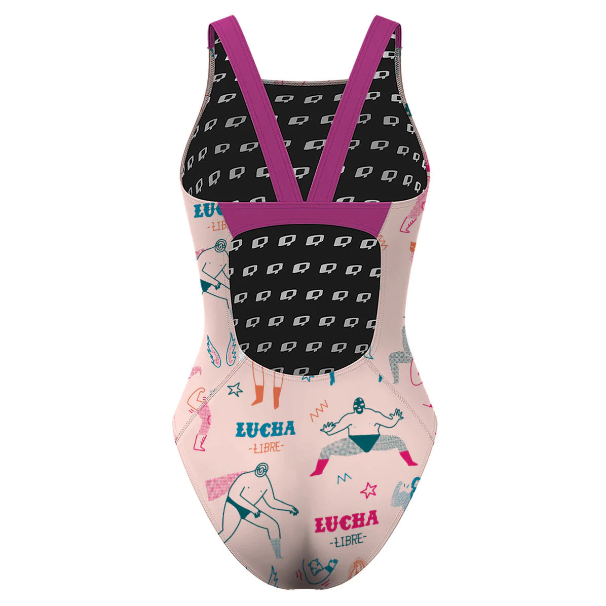 Wrestling Drawings - Classic Strap Swimsuit