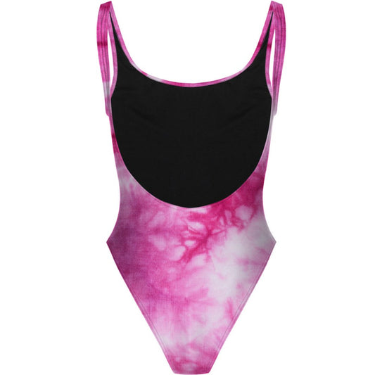 Tie Dye Pink - High Hip One Piece