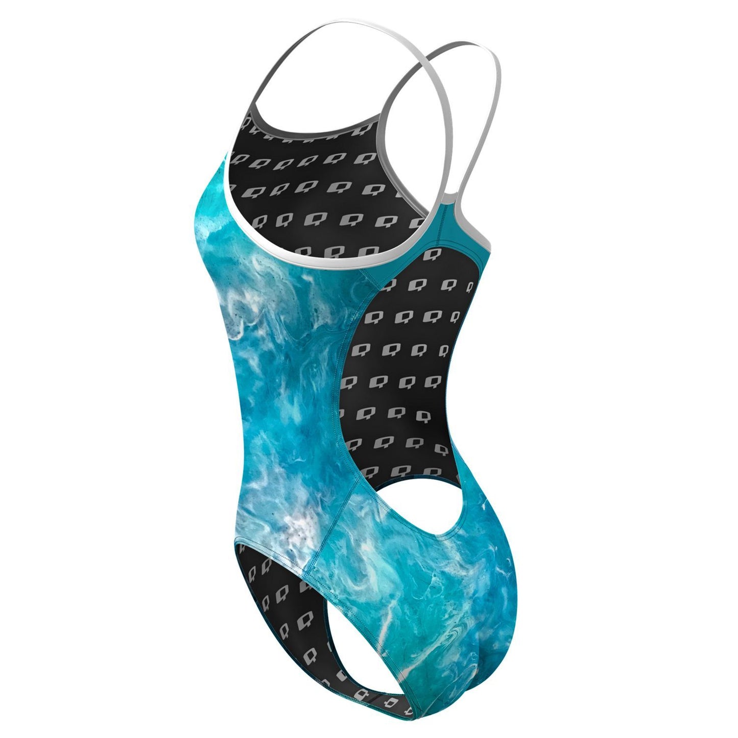 Ocean Topo Skinny Strap