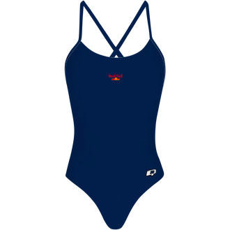 yo - Solid Tieback One Piece Swimsuit - PERSONALIZED