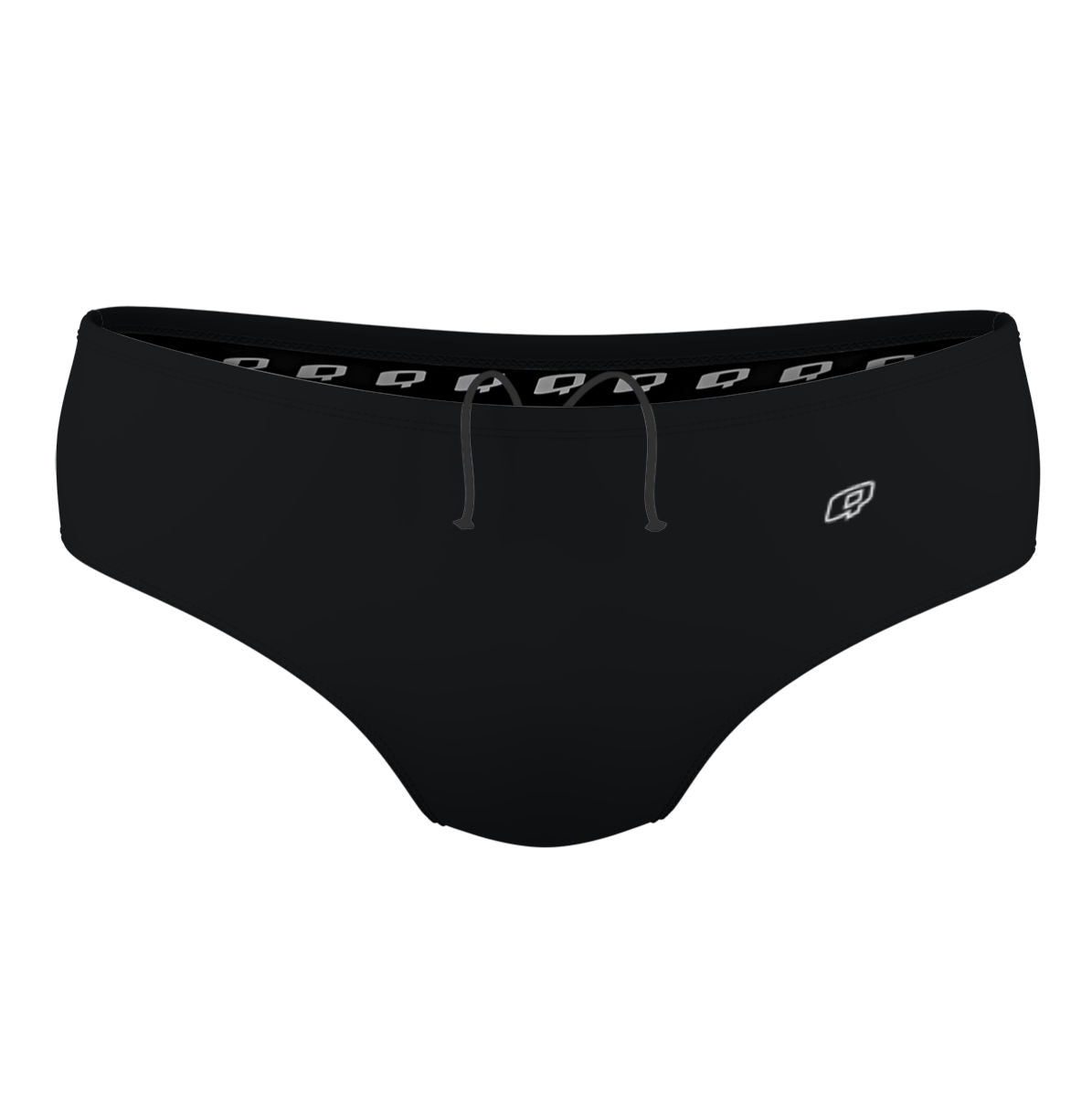 Solid Black - Solid Classic Brief Swimsuit