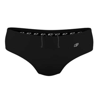 Solid Black - Solid Classic Brief Swimsuit
