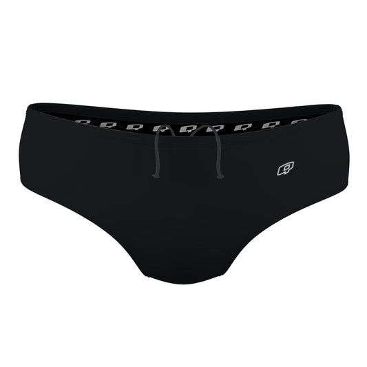 Solid Black - Solid Classic Brief Swimsuit