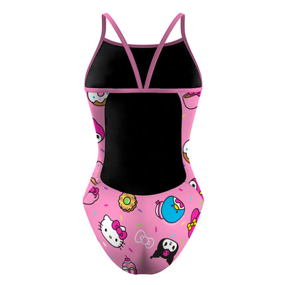 Kitty traje rosa - Traje de Baño Sunback Tank