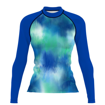 Ethereal watercolor - Surf Rash Guard UPF50+ de Manga Larga para Mujer