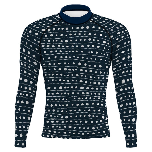 Polka Sea  - Surf Rash Guard UPF50+ de Manga Larga para Hombre