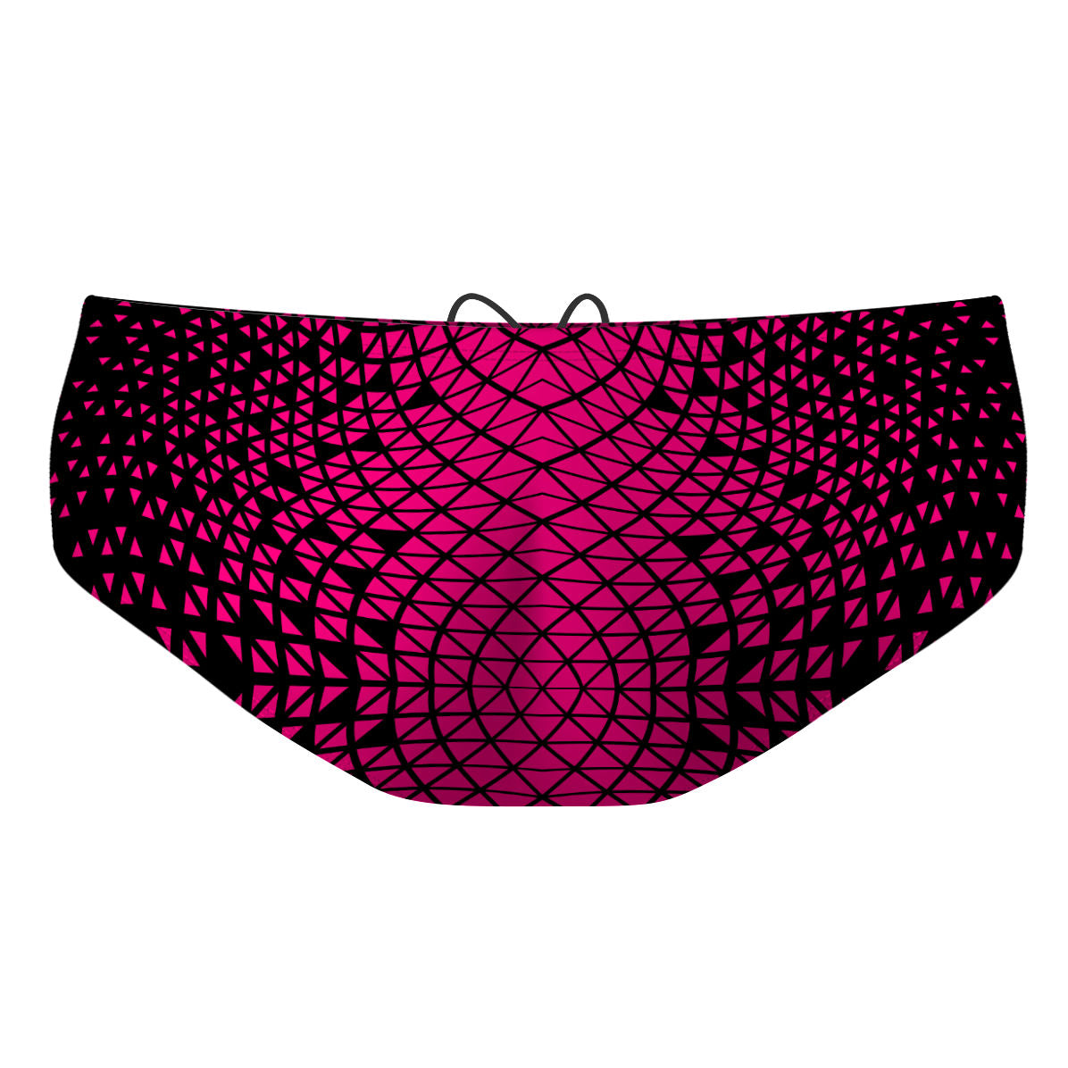 Black/ Pink Geometry - Classic Brief Swimsuit