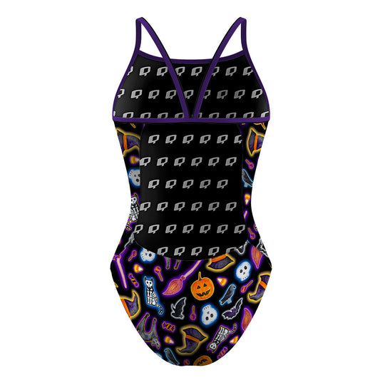Halloween Trick or Treat - Sunback Tank Swimsuit