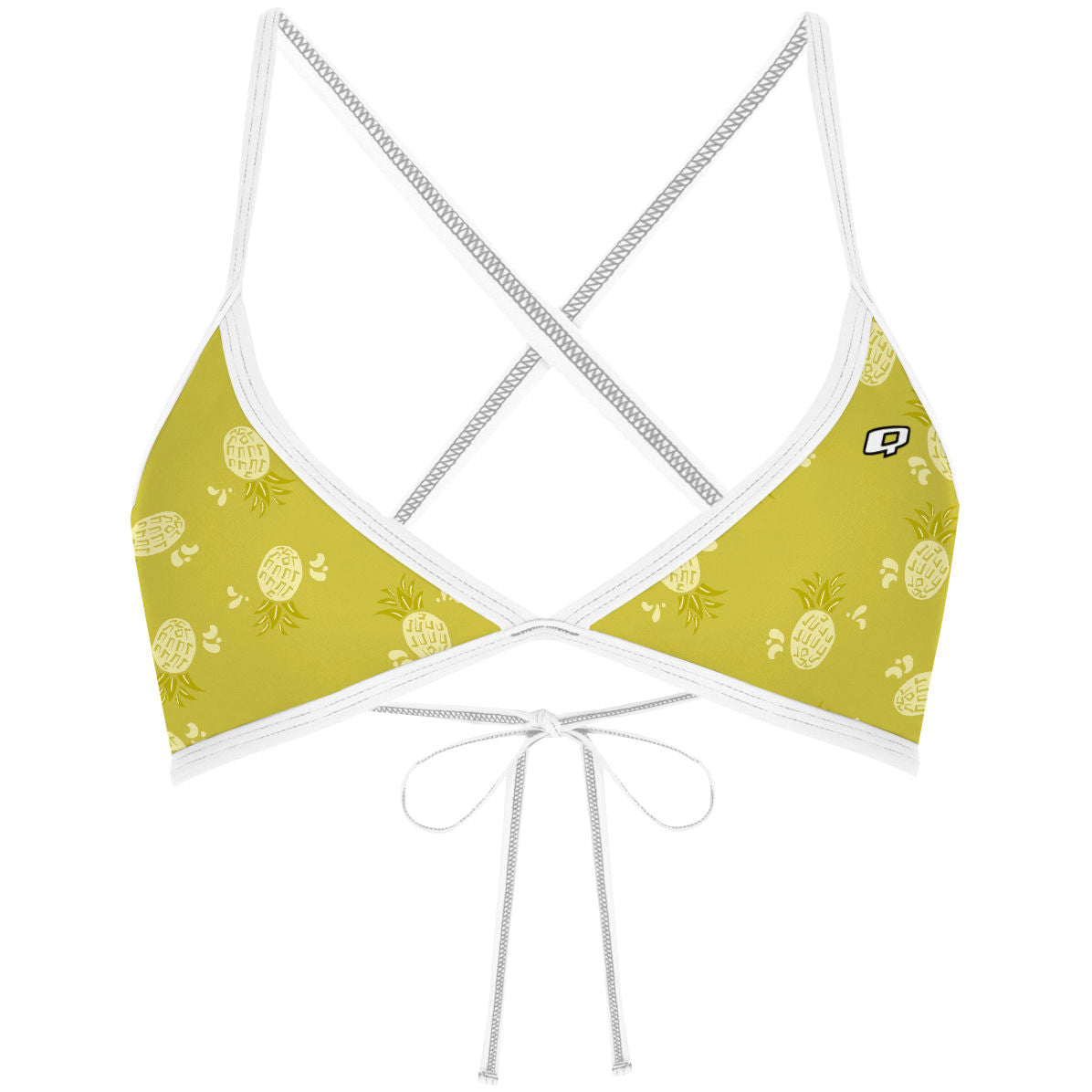 Pineapple - Tieback Bikini Top