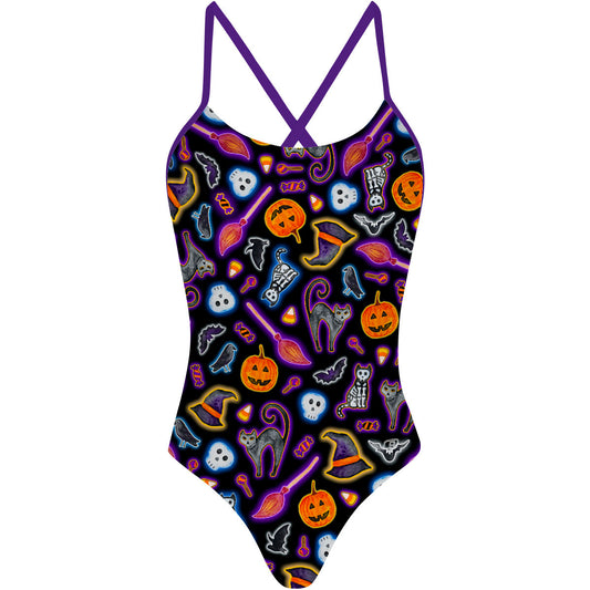 Halloween Trick or Treat - Tieback One Piece Swimsuit