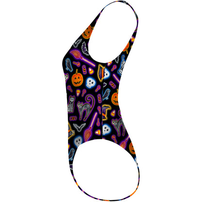 Halloween Trick or Treat - High Hip One Piece Swimsuit