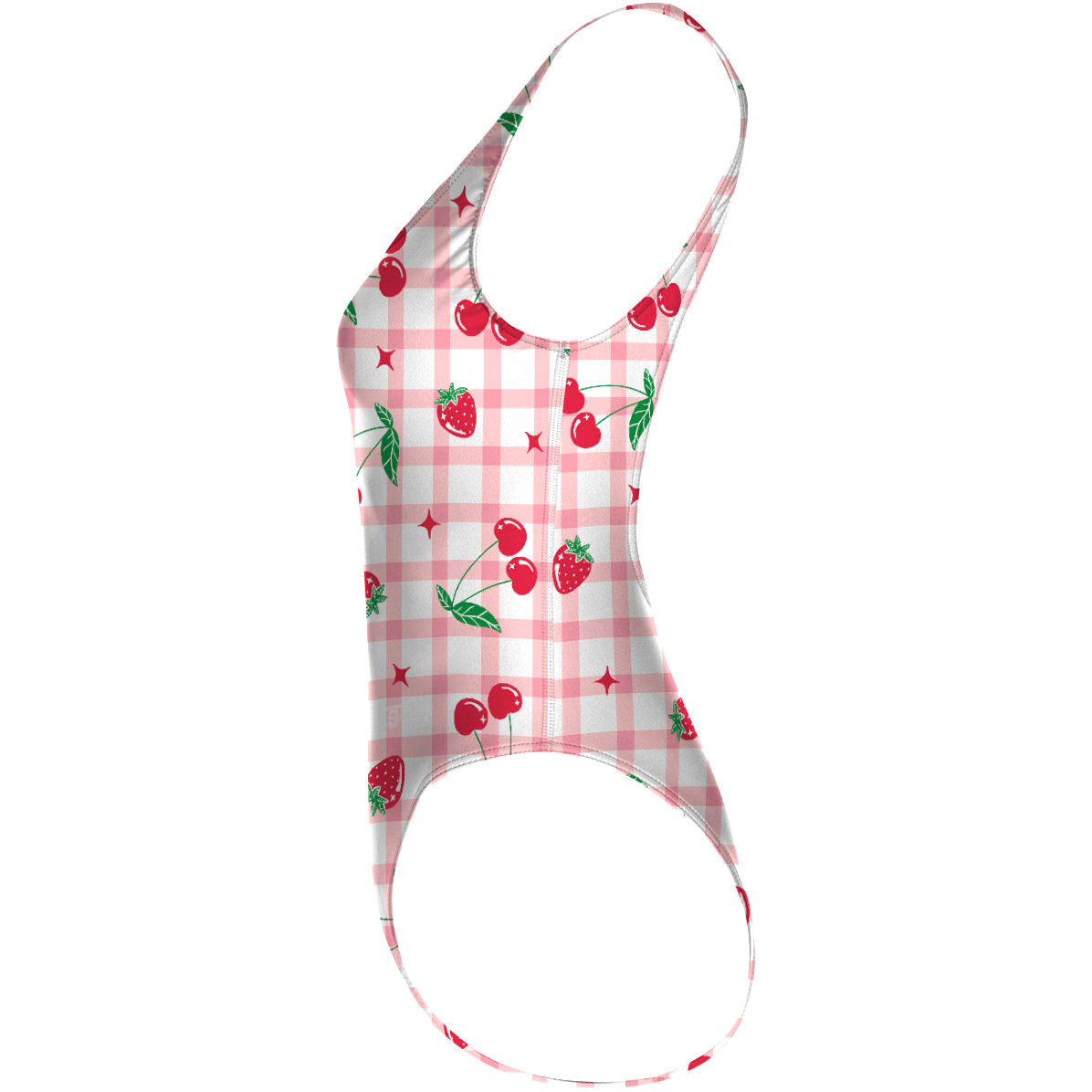 Berry Cherry - High Hip One Piece Swimsuit