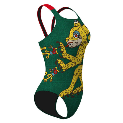 Ocelote Verde - Traje de Baño Classic Strap