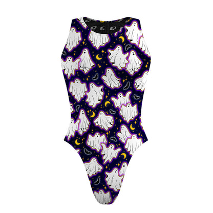 Boo-Tiful Night - Women's Waterpolo Swimsuit Cheeky Cut