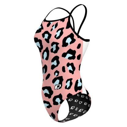 Peachy Leopard - Sunback Tank Swimsuit