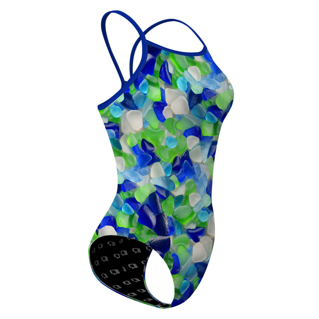 Sea Glass - Skinny Strap Swimsuit