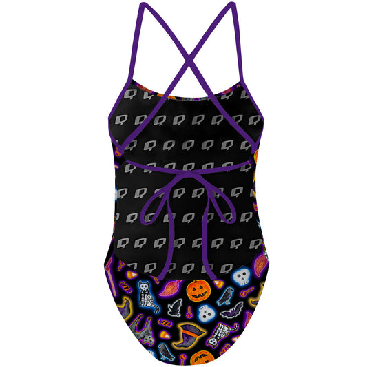 Halloween Trick or Treat - Tieback One Piece Swimsuit