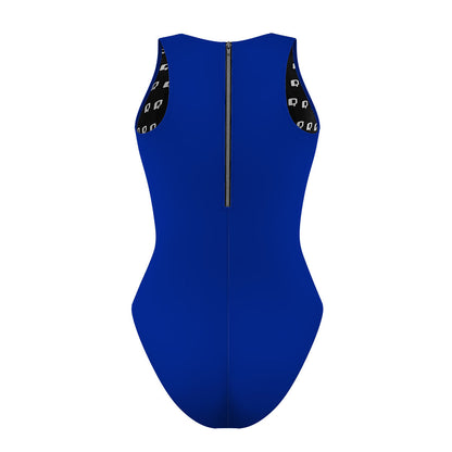 Solid Royal Blue - Solid Women's Waterpolo Swimsuit Classic Cut