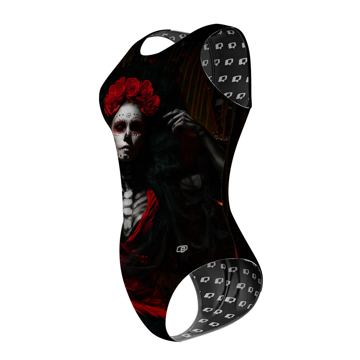 Catrina in Red - Women's Waterpolo Swimsuit Classic Cut