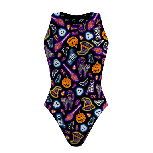 Halloween Trick or Treat - Women's Waterpolo Swimsuit Classic Cut