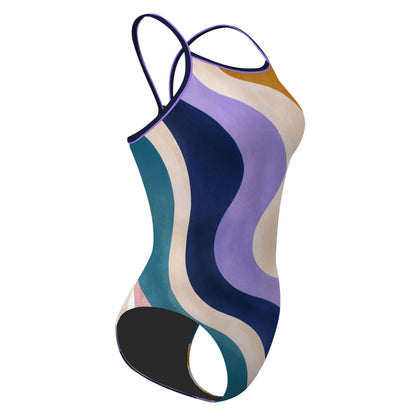 Retro Wave - Traje de baño Skinny strap