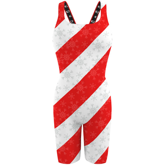 Candy Canes - Classic Strap Long Knee Women Jammer