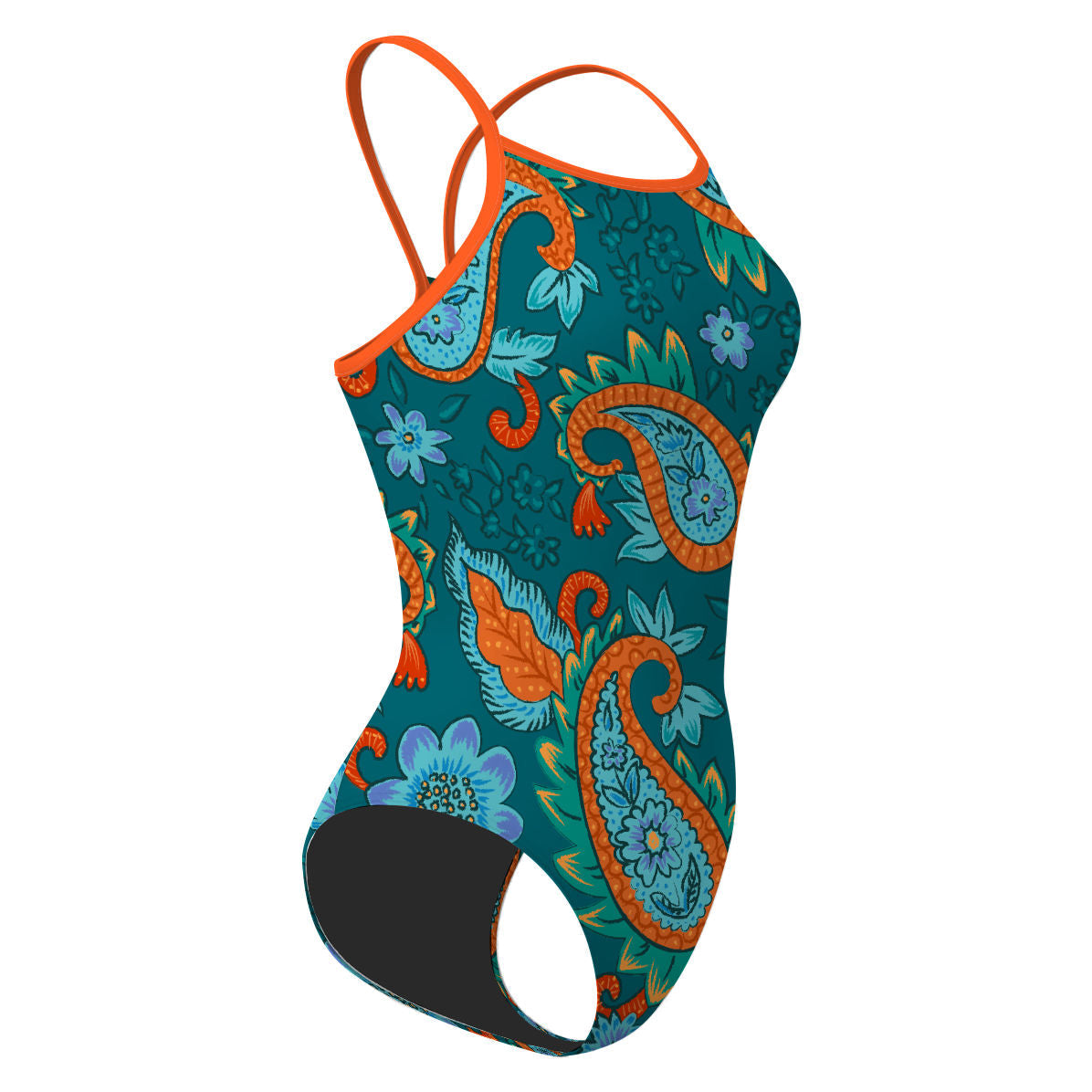 Kashmiri Paisleys - Traje de baño Skinny strap