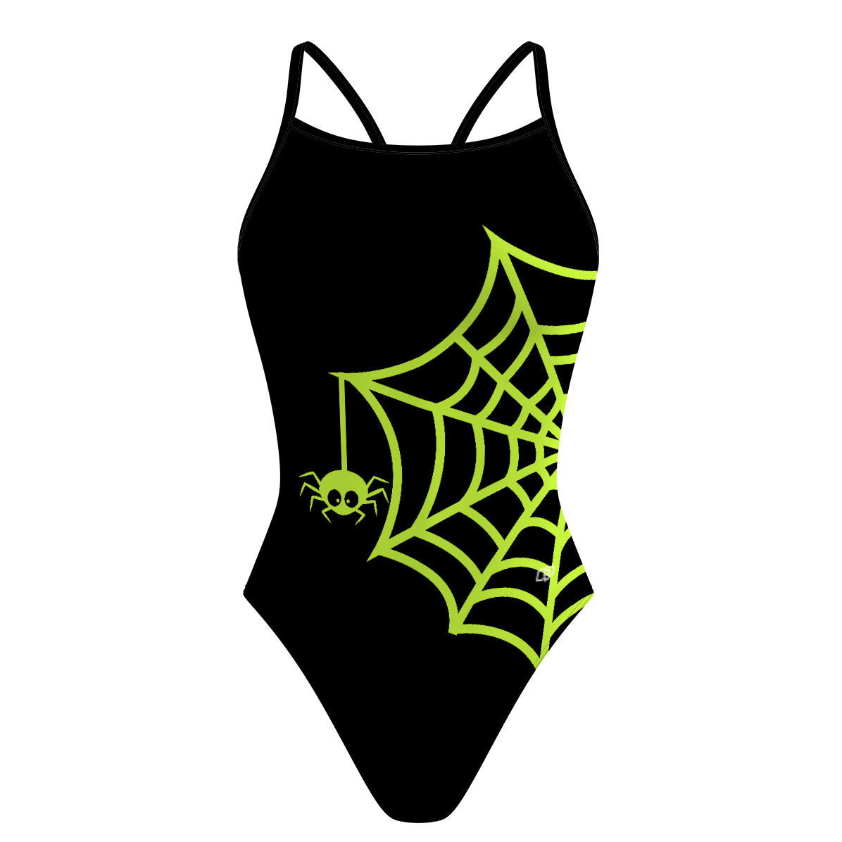 Neon Web - Skinny Strap Swimsuit