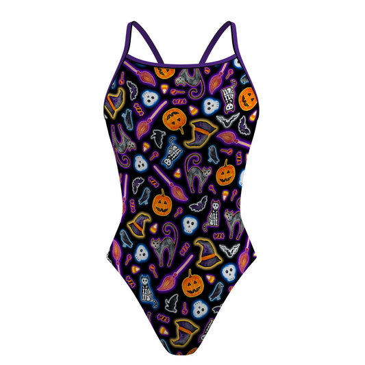 Halloween Trick or Treat - Sunback Tank Swimsuit