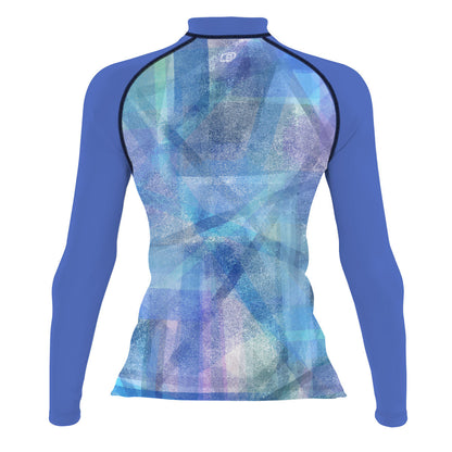 Abstract Particles - Surf Rash Guard UPF50+ de Manga Larga para Mujer