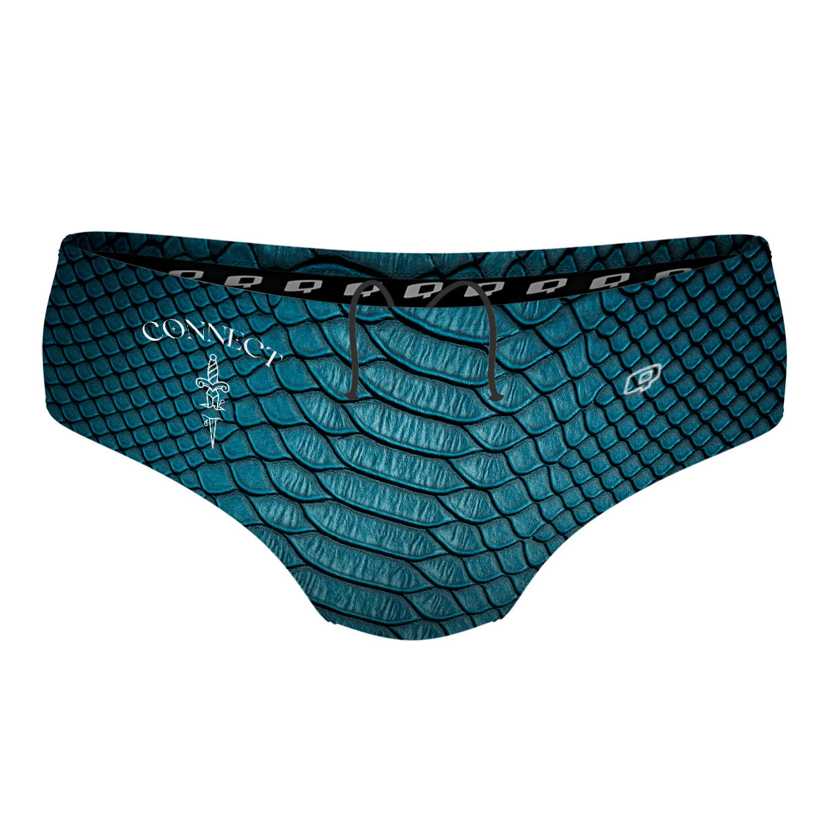 Connect Blue Snake - Classic Brief Swimsuit