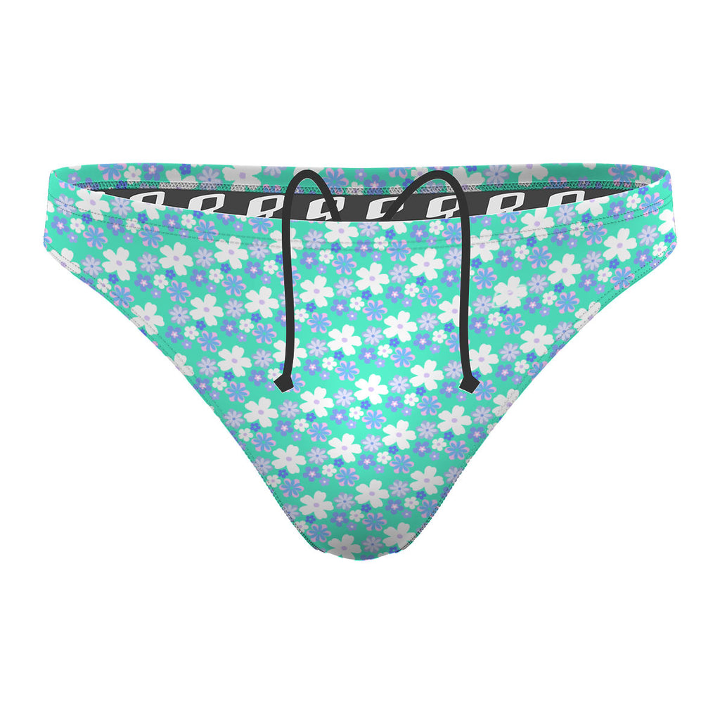 Flowers - Waterpolo Brief Swimsuit