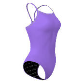 31/5/2026 - Solid Skinny Strap Swimsuit - PERSONALIZED