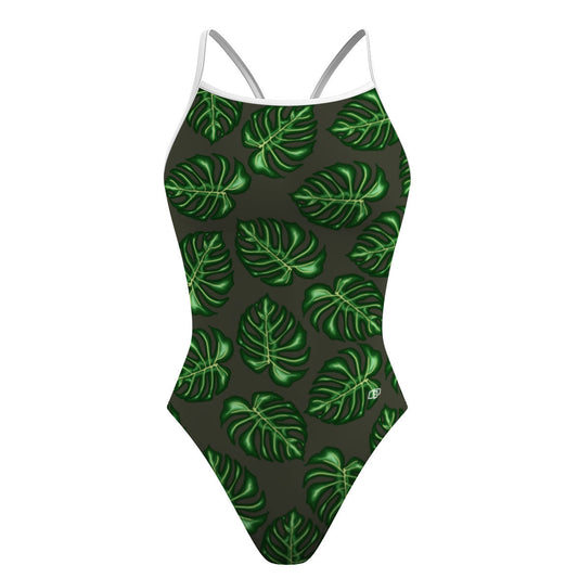 VividGreen - Skinny Strap Swimsuit