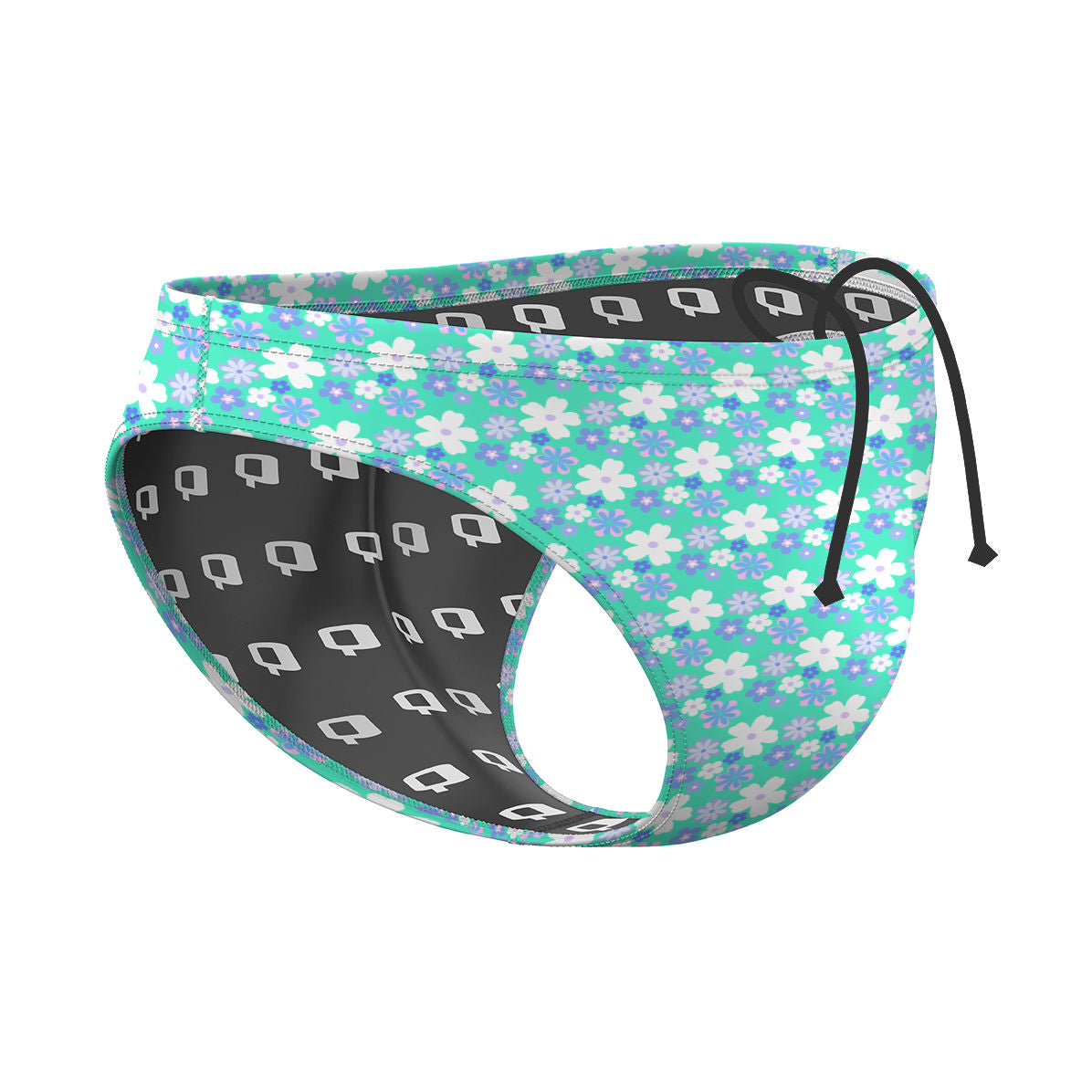 Flowers - Waterpolo Brief Swimsuit