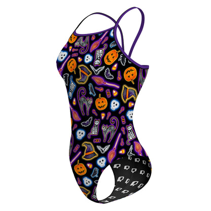 Halloween Trick or Treat - Sunback Tank Swimsuit