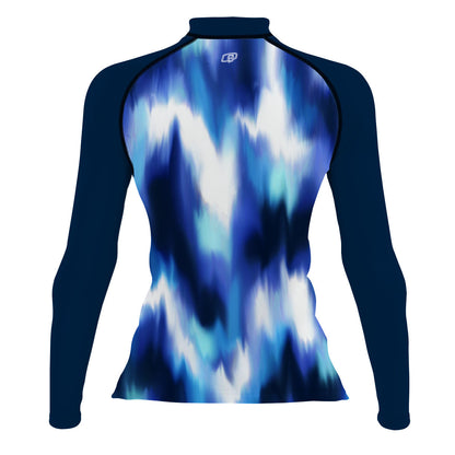 Marbled Movement - Surf Rash Guard UPF50+ de Manga Larga para Mujer