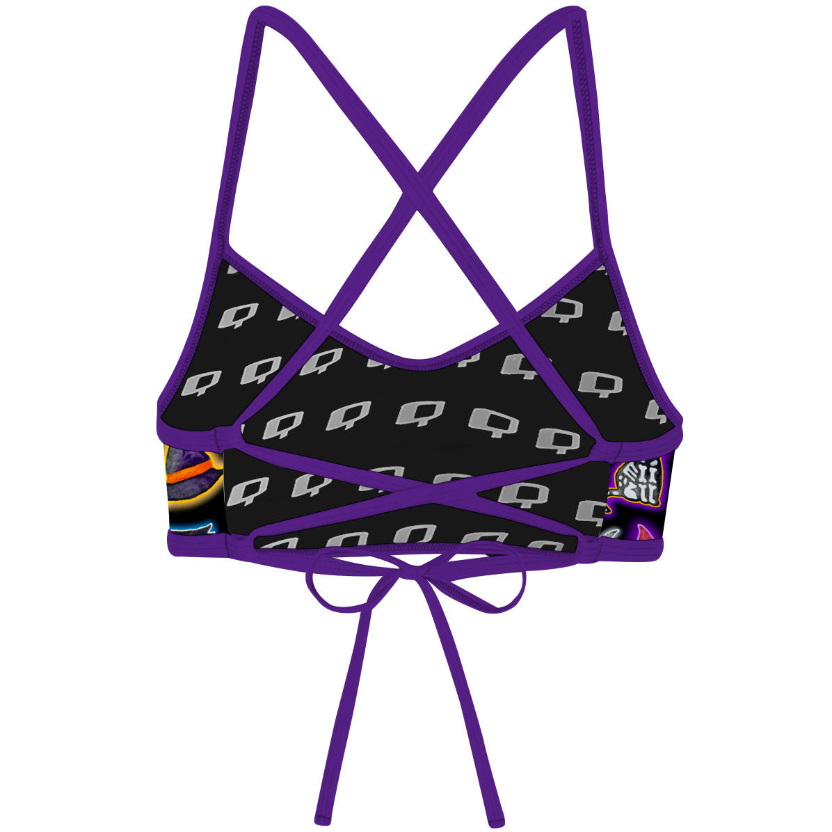 Halloween Trick or Treat - Ciara Tieback Bikini Top