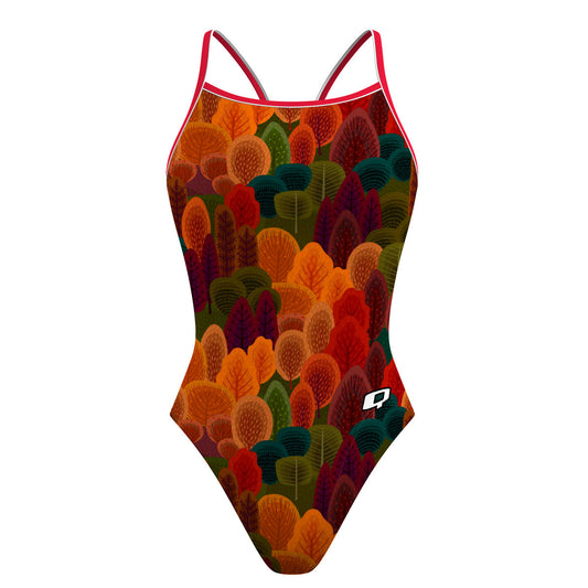 Colorful Trees - Skinny Strap Swimsuit