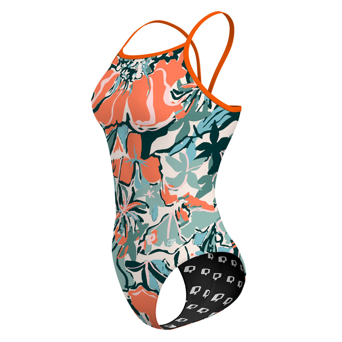 Pink Flora - Sunback Tank Swimsuit