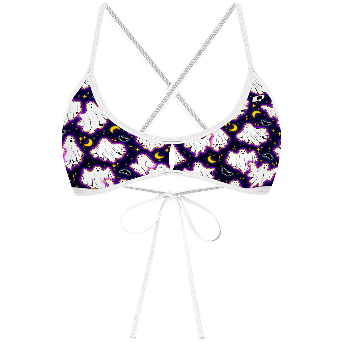 Boo-Tiful Night - Demi Tieback Bikini Top