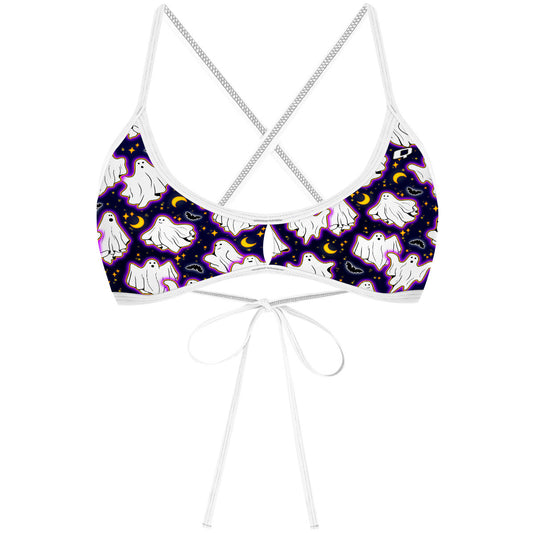 Boo-Tiful Night - Demi Tieback Bikini Top