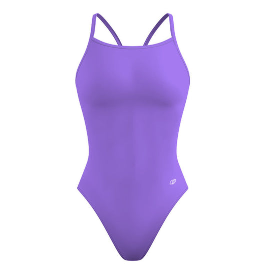 LILA SOLIDO - Solid Skinny Strap Swimsuit - PERSONALIZED